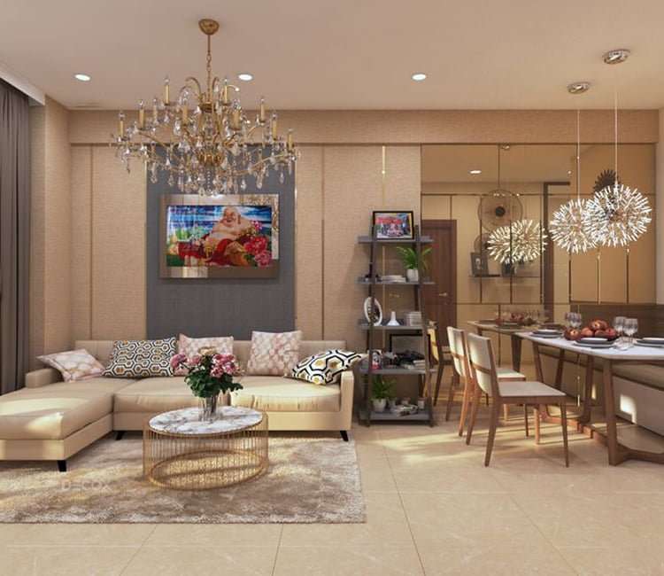 Thiết kế nội thất chung cư HH2 Linh Đàm 65m2 - Chị Thoa 1