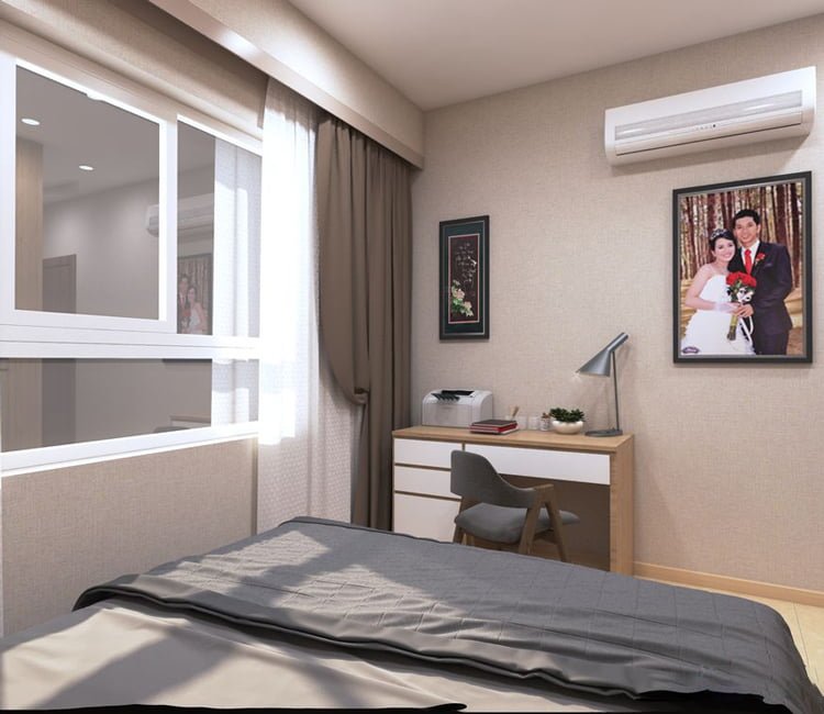 Thiết kế nội thất chung cư HH2 Linh Đàm 65m2 - Chị Thoa 8