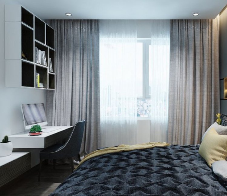 Thiết kế nội thất chung cư Mễ Trì Plaza 65m2 - Chị Thảo 11