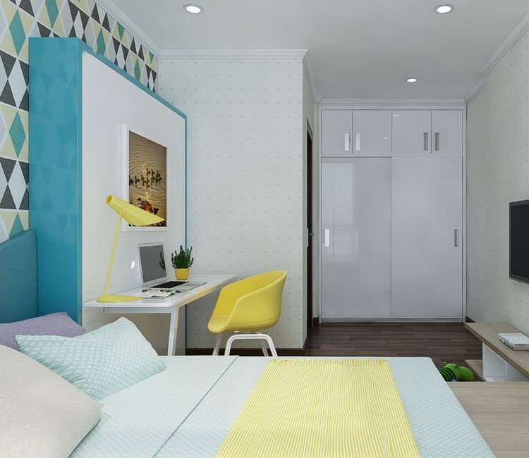 Thiết kế nội thất chung cư Mỹ Đình Plaza 73m2 - Anh Phúc 11 thiet-ke-noi-that-chung-cu-my-dinh-plaza-73m2 (9)