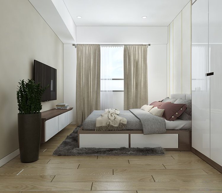 Thiết kế nội thất chung cư Tây Hồ Residence 64m2 - Anh Long 13