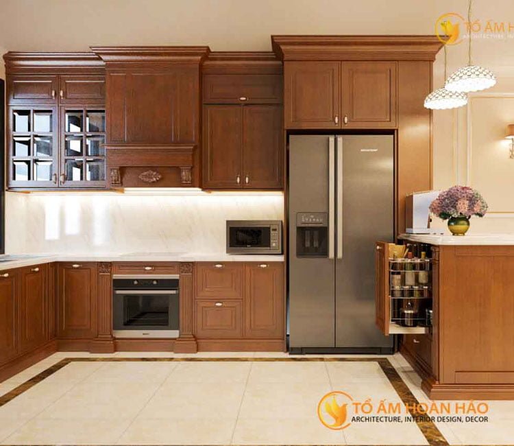 thiết kế thi công kiến trúc nội thất chị Huyền Vinhomes Rivesides 2 - 4