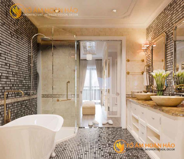 thiết kế thi công kiến trúc nội thất chị Huyền Vinhomes Rivesides 2 - 8