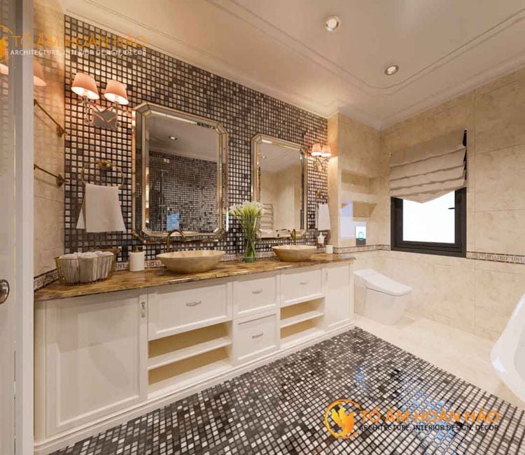 thiết kế thi công kiến trúc nội thất chị Huyền Vinhomes Rivesides 2 - 9