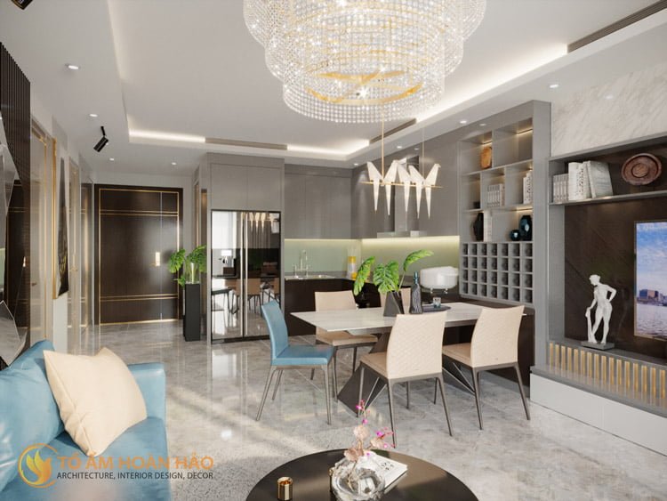 Thiết kế thi công nội thất chung cư Sun Grand City 1