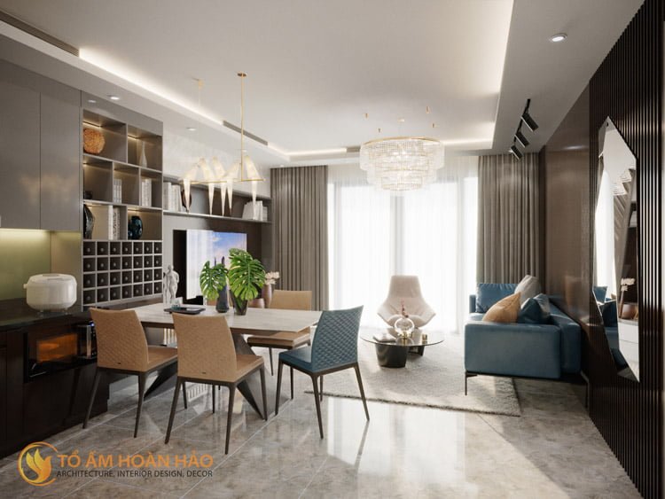 Thiết kế thi công nội thất chung cư Sun Grand City 4