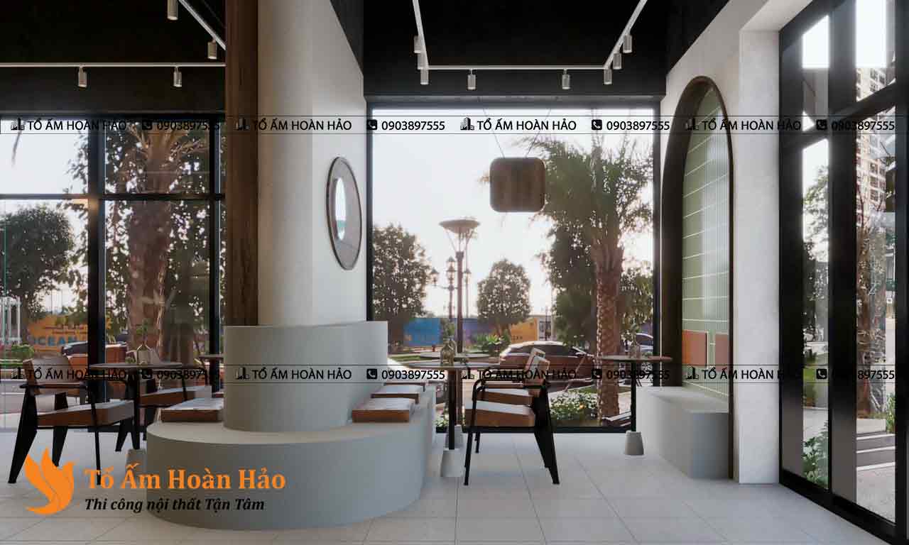 Thiết kế và thi công quán cà phê rộng 250m2 tại Đồng Nai 4
