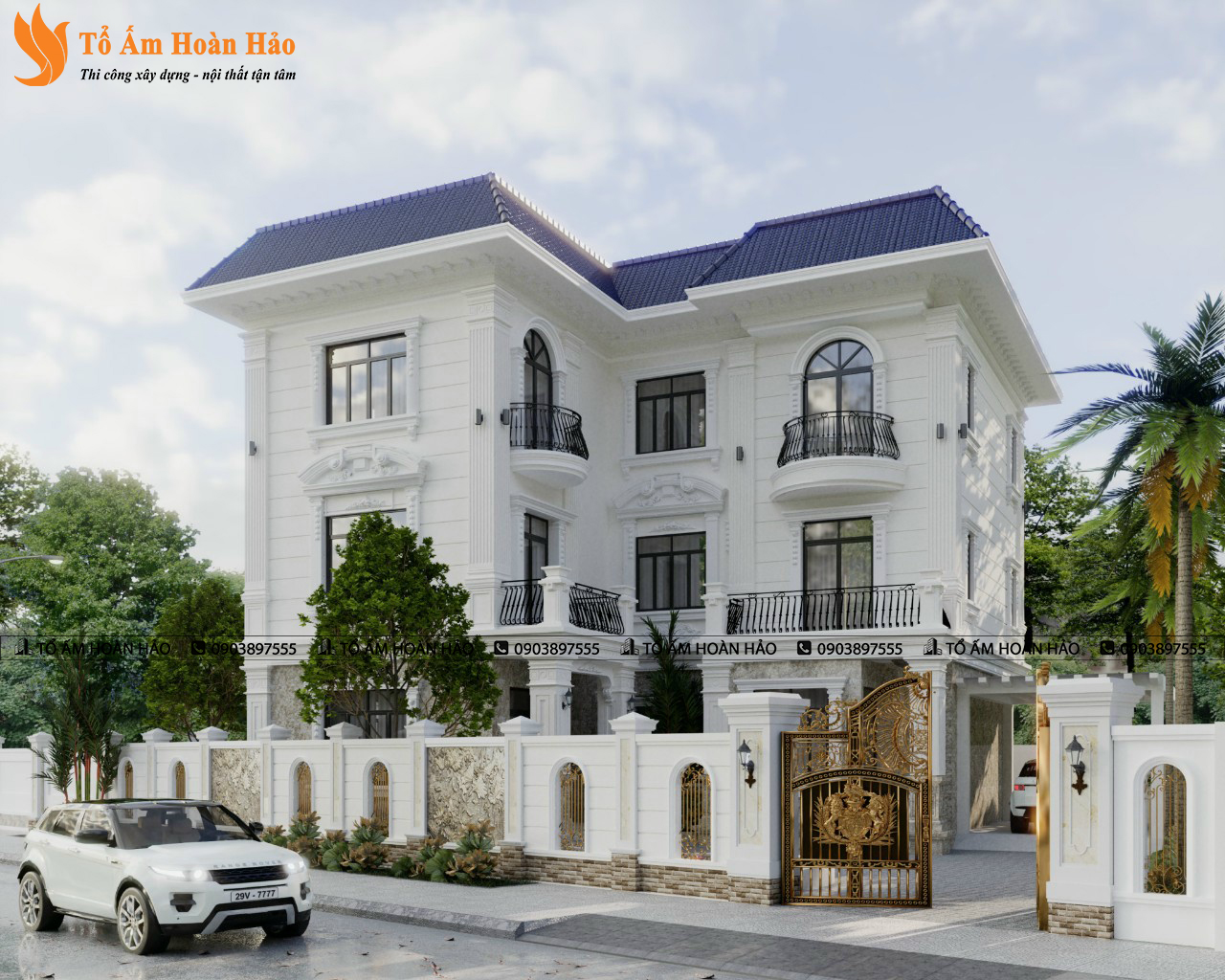 THIẾT KẾ BIỆT THỰ ĐẸP - THÀNH PHỐ HỒ CHÍ MINH, 3 TẦNG DIỆN TÍCH 360M2 3 biệt thự đẹp