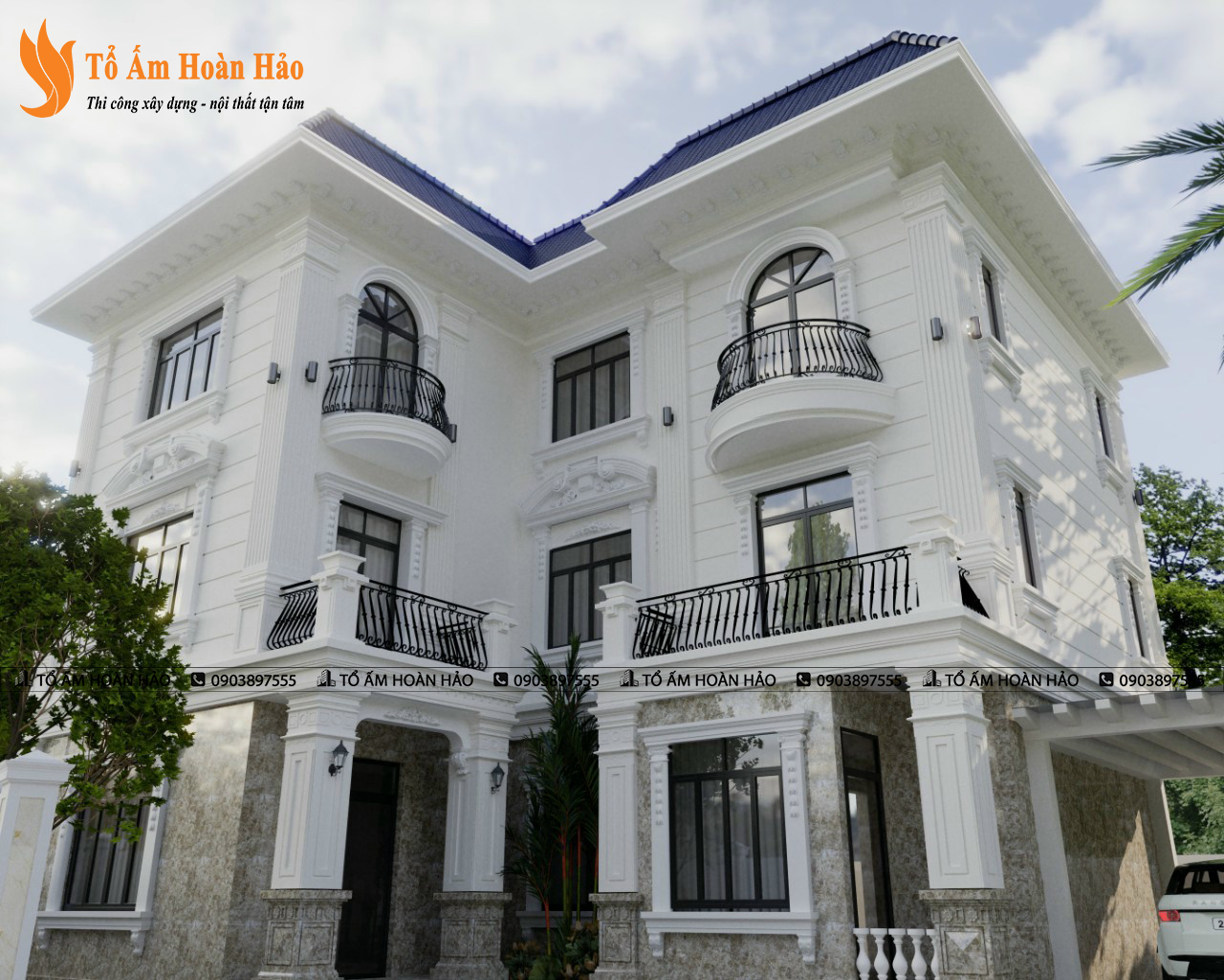 THIẾT KẾ BIỆT THỰ ĐẸP - THÀNH PHỐ HỒ CHÍ MINH, 3 TẦNG DIỆN TÍCH 360M2 4 biệt thự đẹp