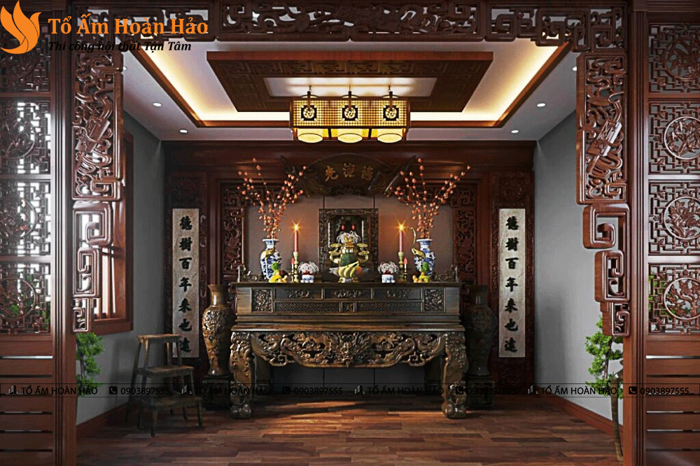 20+ MẪU THIẾT KẾ PHÒNG THỜ ĐẸP CHUẨN PHONG THỦY 2023 6
