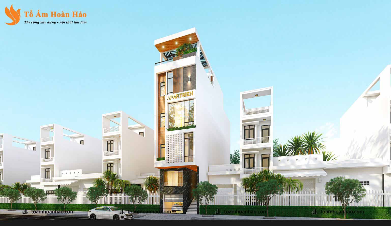 Tổ Ấm Hoàn Hảo tự hào là đơn vị có nhiều năm kinh nghiệm trong lĩnh vực thi công và sáng tạo nhiều mẫu thiết kế nhà phố, biệt thự đẹp phong cách tân cổ điển, khách sạn, nhà phố và nội thất.