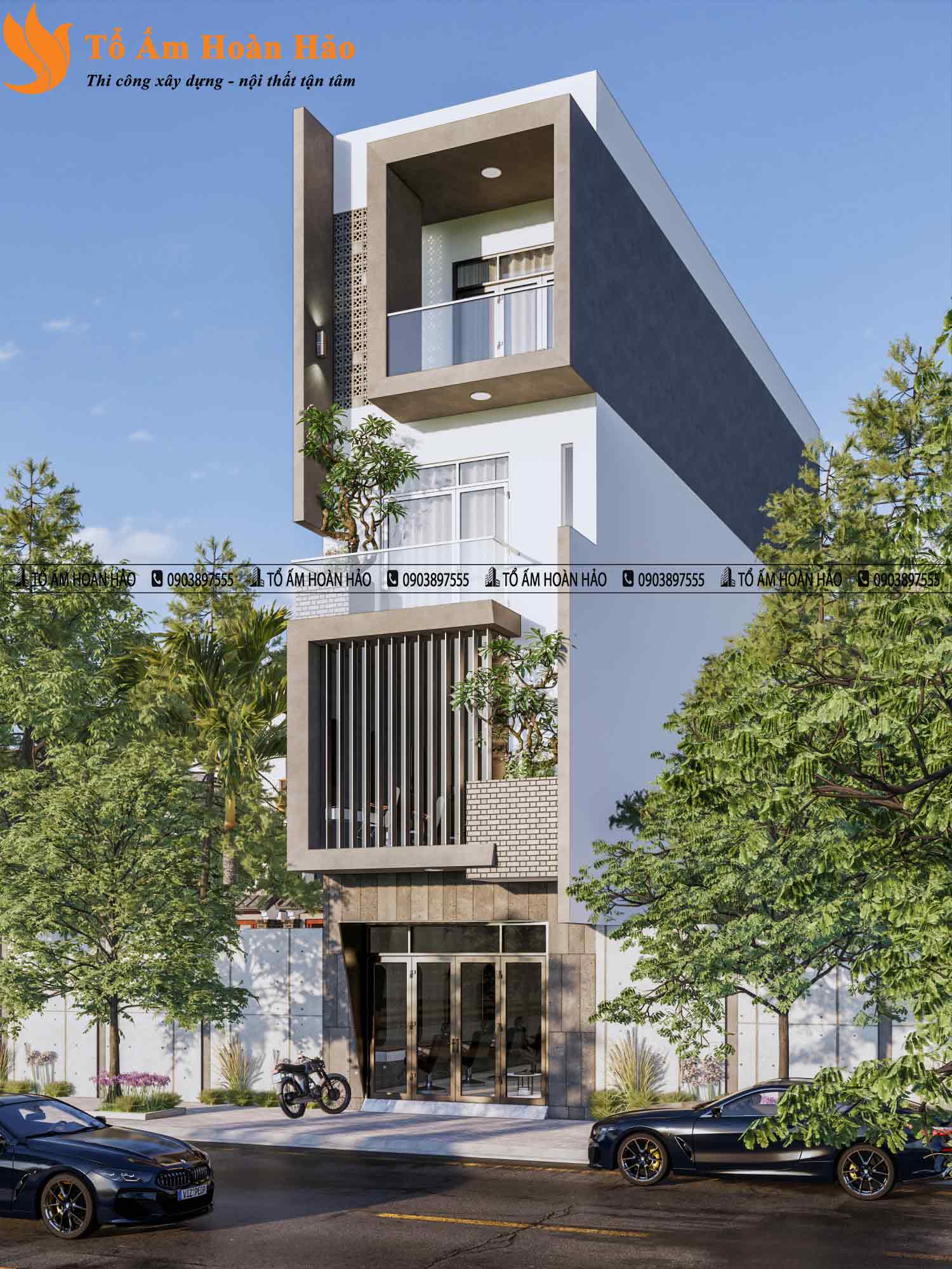 thiết kế nhà phố hiện đại