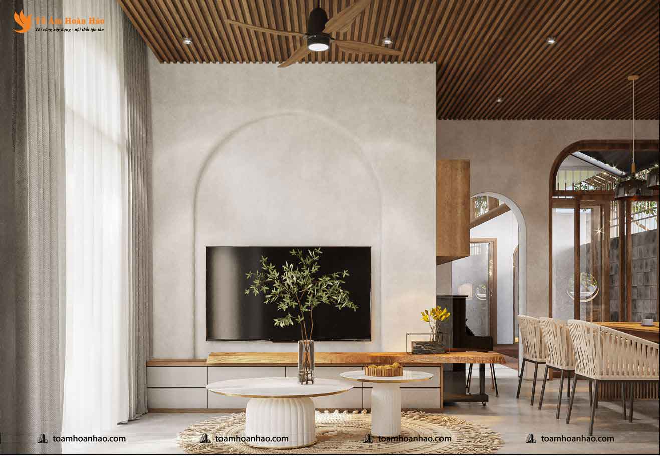 Mẫu nhà vườn đẹp 1 tầng tại Ninh Thuận 7