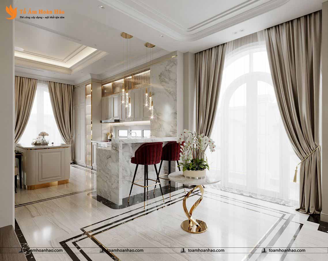 Mẫu thiết kế biệt thự đẹp 2 tầng tại Long An. 8 Tổ Ấm Hoàn Hảo tự hào là đơn vị có nhiều năm kinh nghiệm trong lĩnh vực thi công và sáng tạo nhiều mẫu thiết kế biệt thự đẹp phong cách tân cổ điển, khách sạn, nhà phố và nội thất. Chúng tôi luôn cố gắng cải thiện chất lượng dịch vụ của mình để khách hàng nhận được những sản phẩm tốt, đẹp với mức chi phí hợp lý. chính vì lý do đó mà chúng tôi tự hào vì luôn nhận được sự tín nhiệm và yêu quý của khách hàng.