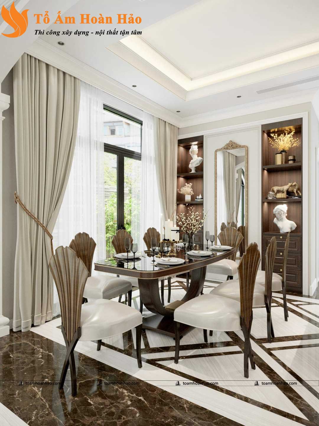 THIẾT KẾ BIỆT THỰ ĐẸP - THÀNH PHỐ HỒ CHÍ MINH, 3 TẦNG DIỆN TÍCH 360M2 9