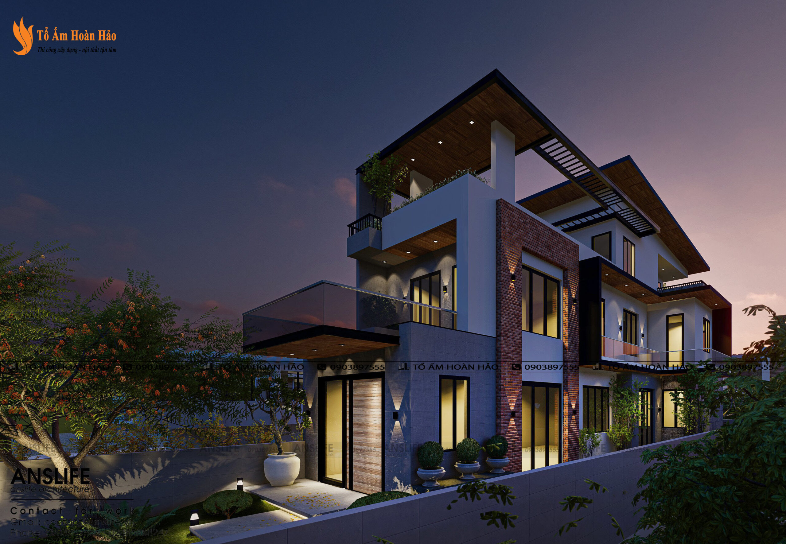 kiến trúc và nội thất biệt thự đẹp