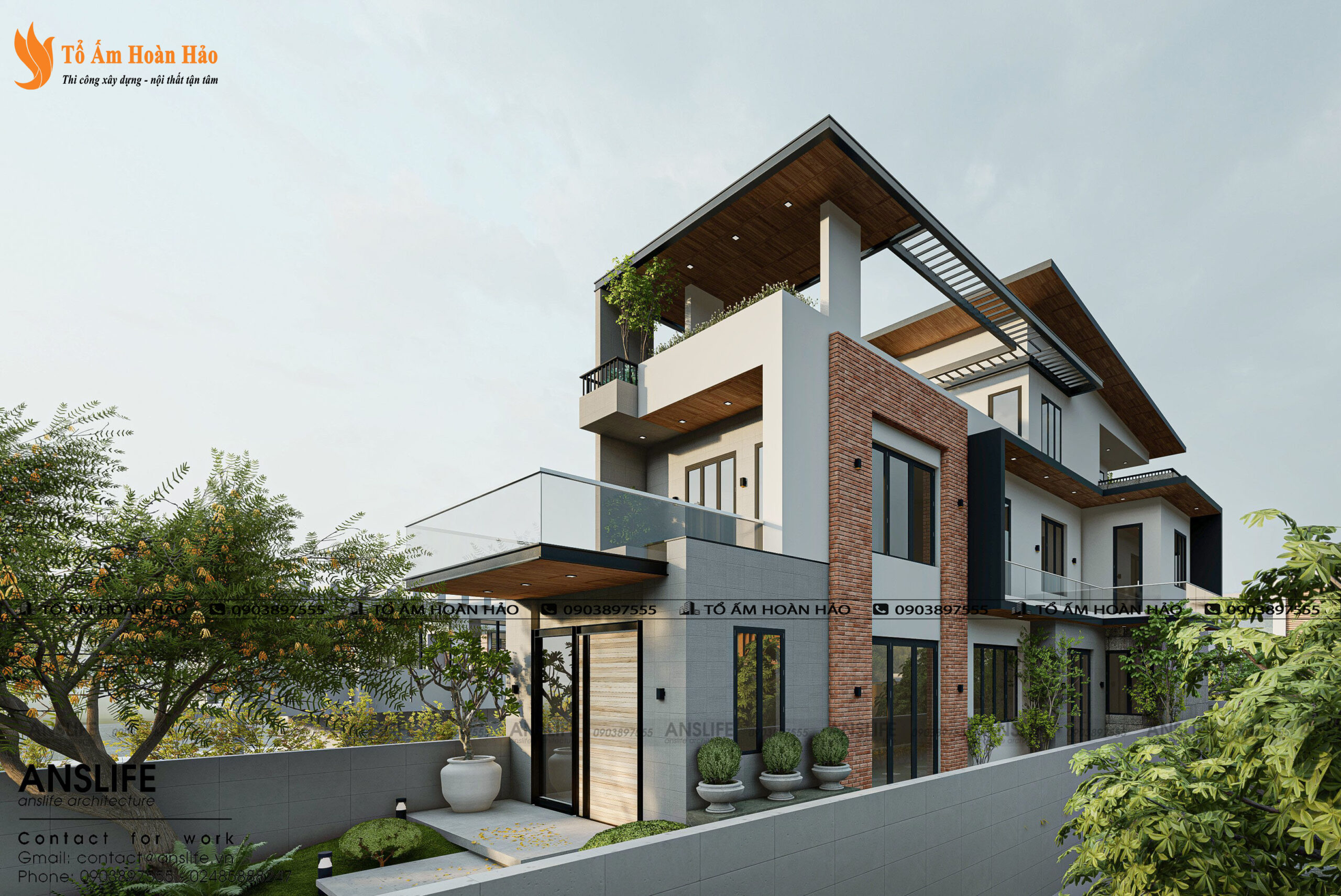 kiến trúc và nội thất biệt thự đẹp
