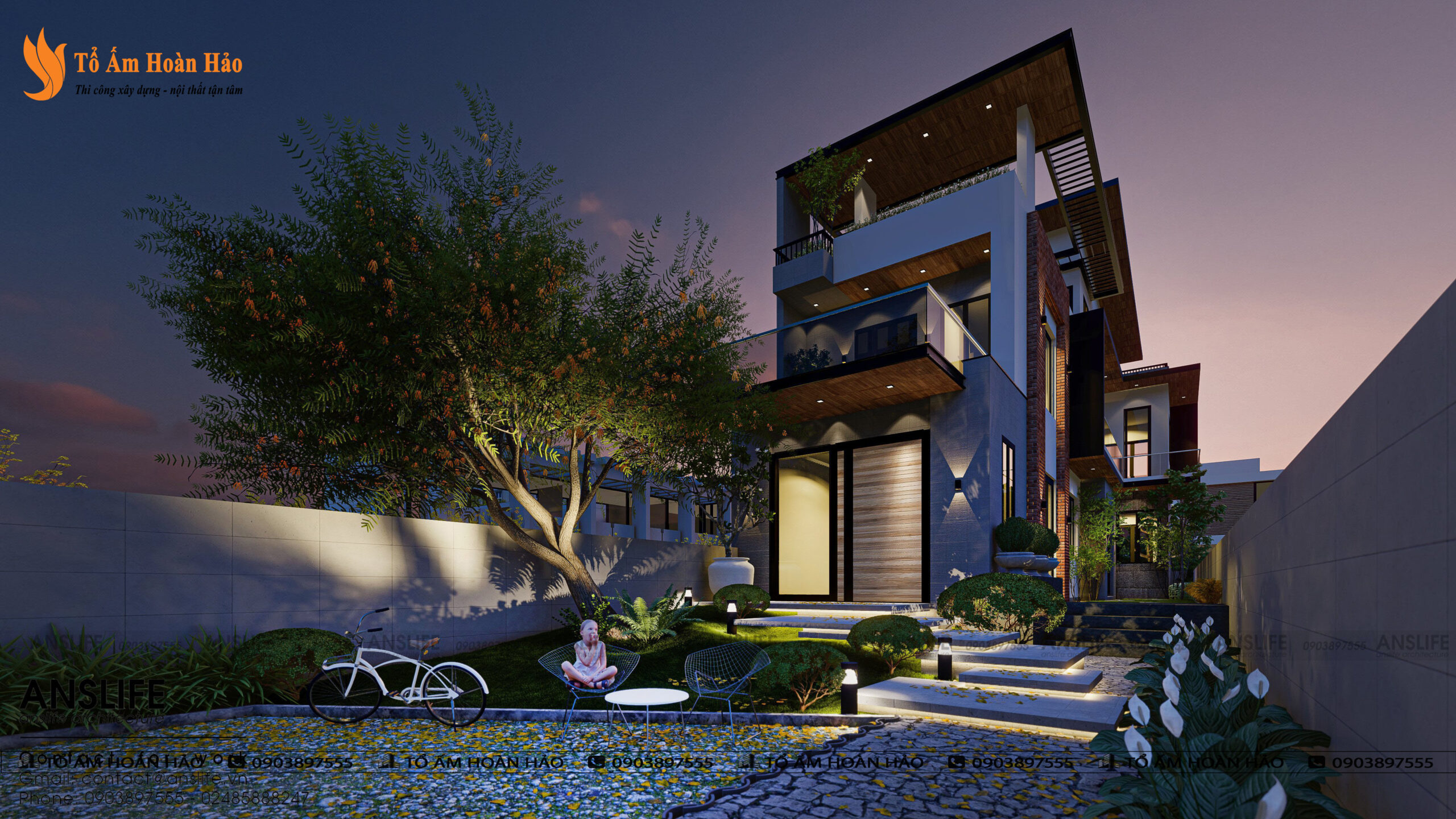 thiết kế thi công biệt thự