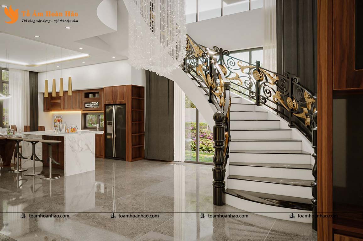 THIẾT KẾ BIỆT THỰ ĐẸP VỚI NHÀ MÁI THÁI 2 TẦNG - ĐÀ NẴNG, 12mX15m THỂ HIỆN SỰ ĐẲNG CẤP CỦA GIA CHỦ 11 thiết kế biệt thự đẹp