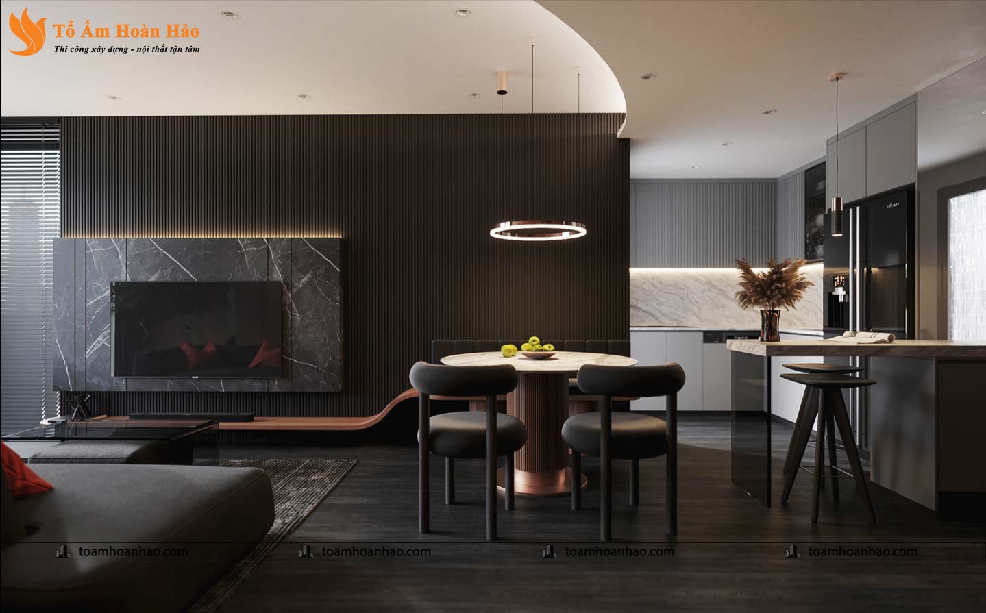 Tổ Ấm Hoàn Hảo là đơn vị có nhiều năm kinh nghiệm trong lĩnh vực thiết kế nội thất chung cư và thi công nhà phố, biệt thự trọn gói.