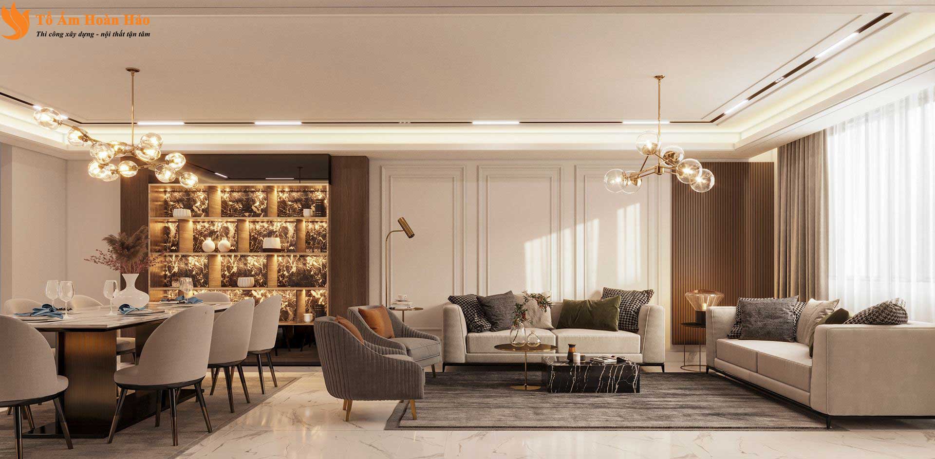 thiết kế nội thất penthouse