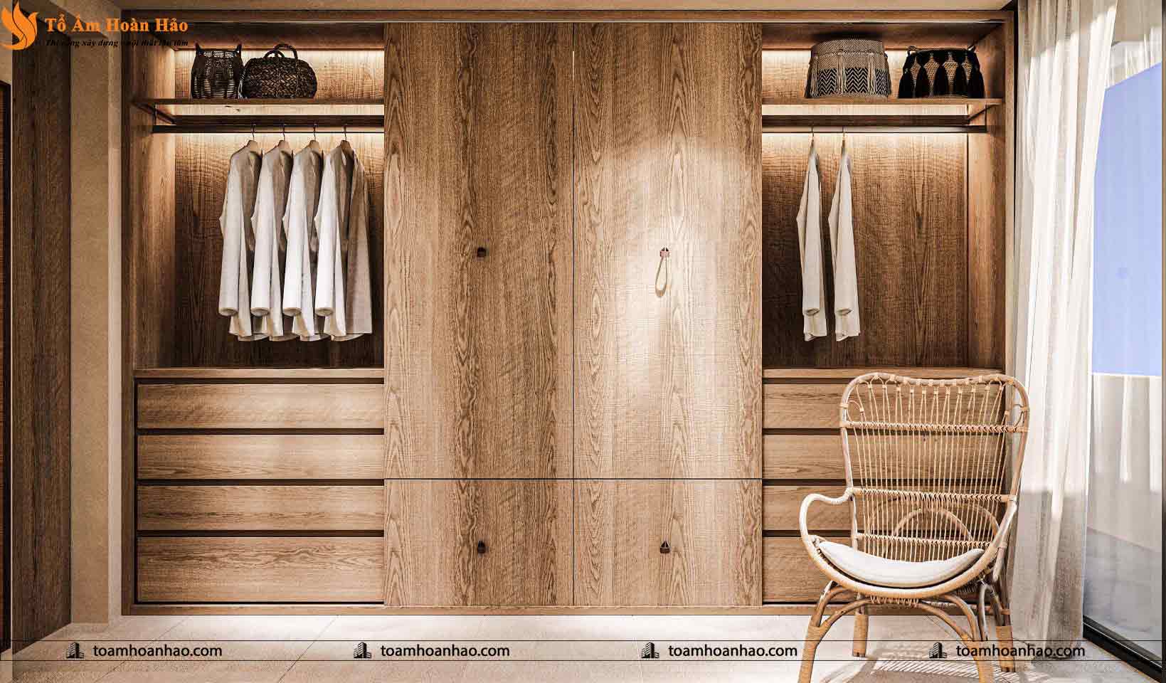 50+ MẪU THIẾT KẾ TỦ QUẦN ÁO BỀN ĐẸP, SANG TRỌNG VÀ CHẤT LƯỢNG 30 thiết kế tủ quần áo