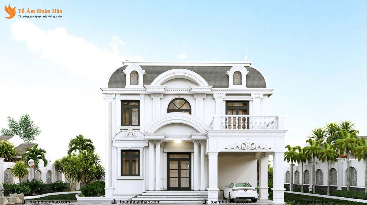 Mẫu thiết kế biệt thự đẹp 2 tầng tại Long An. 4 Tổ Ấm Hoàn Hảo tự hào là đơn vị có nhiều năm kinh nghiệm trong lĩnh vực thi công và sáng tạo nhiều mẫu thiết kế biệt thự đẹp phong cách tân cổ điển, khách sạn, nhà phố và nội thất. Chúng tôi luôn cố gắng cải thiện chất lượng dịch vụ của mình để khách hàng nhận được những sản phẩm tốt, đẹp với mức chi phí hợp lý. chính vì lý do đó mà chúng tôi tự hào vì luôn nhận được sự tín nhiệm và yêu quý của khách hàng.
