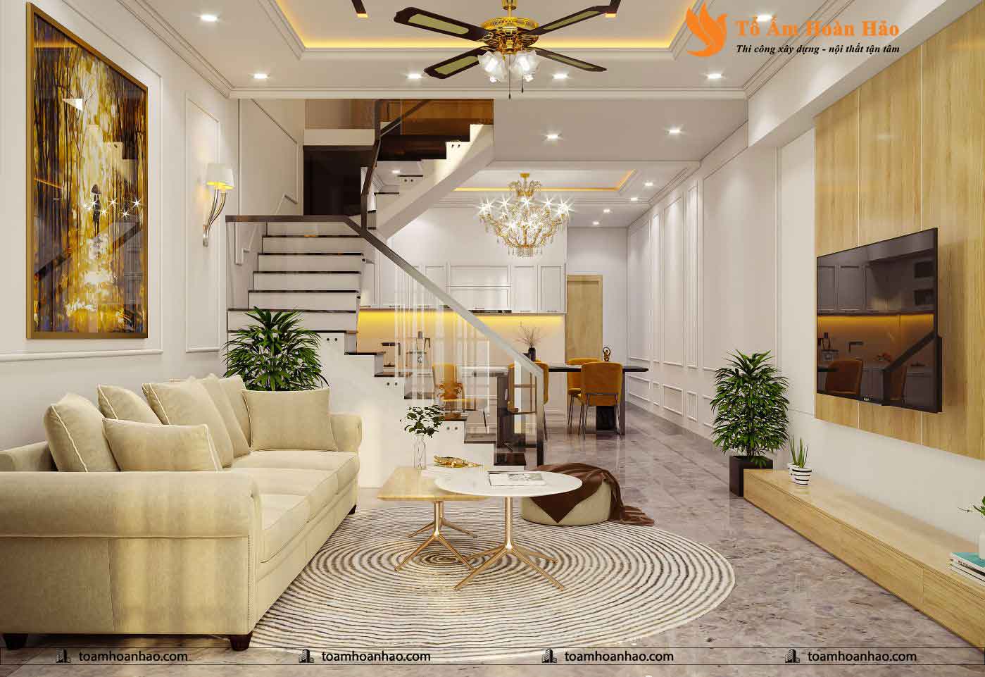 Thiết kế nội thất nhà phố