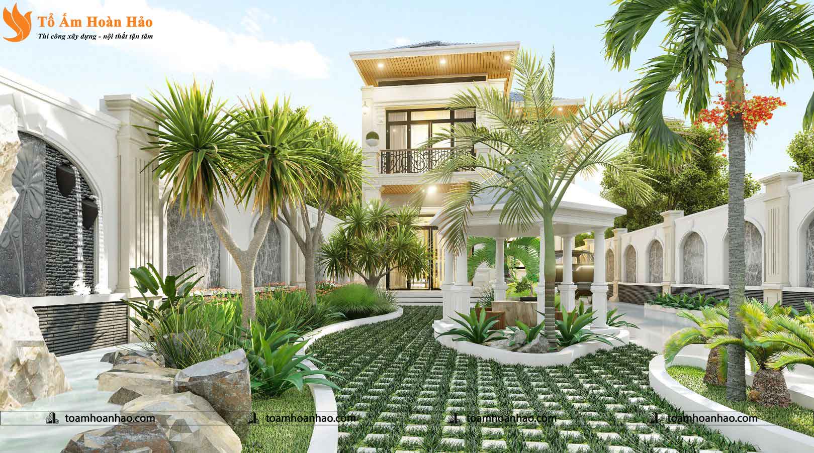 THIẾT KẾ THI CÔNG BIỆT THỰ NHÀ VƯỜN - TP. HỒ CHÍ MINH VỚI TỔNG DIỆN TÍCH 300M2 3 thiết kế biệt thự đẹp