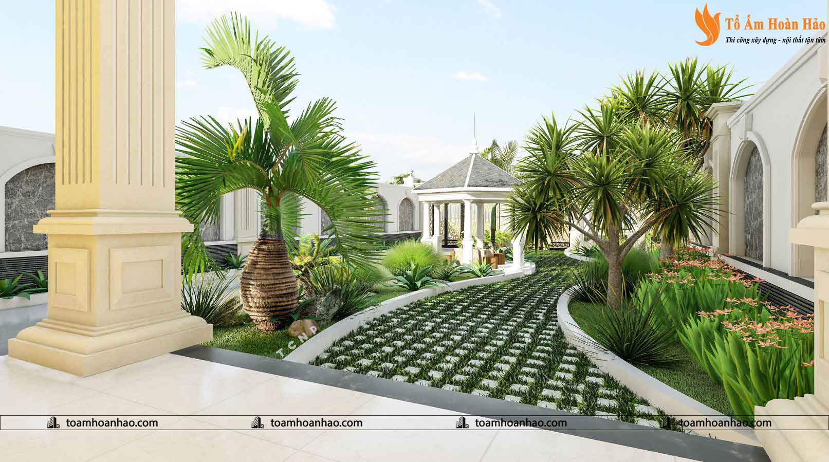 THIẾT KẾ THI CÔNG BIỆT THỰ NHÀ VƯỜN - TP. HỒ CHÍ MINH VỚI TỔNG DIỆN TÍCH 300M2 5 thiết kế biệt thự đẹp