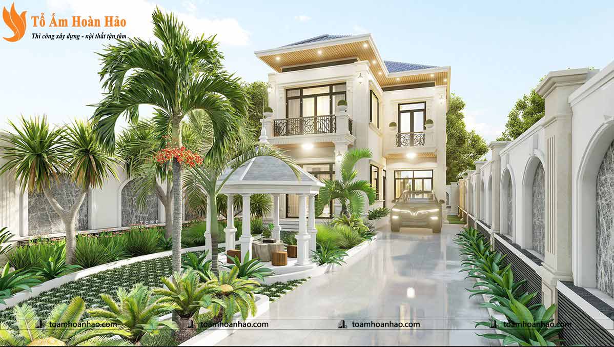 THIẾT KẾ THI CÔNG BIỆT THỰ NHÀ VƯỜN - TP. HỒ CHÍ MINH VỚI TỔNG DIỆN TÍCH 300M2 1 thiết kế biệt thự đẹp