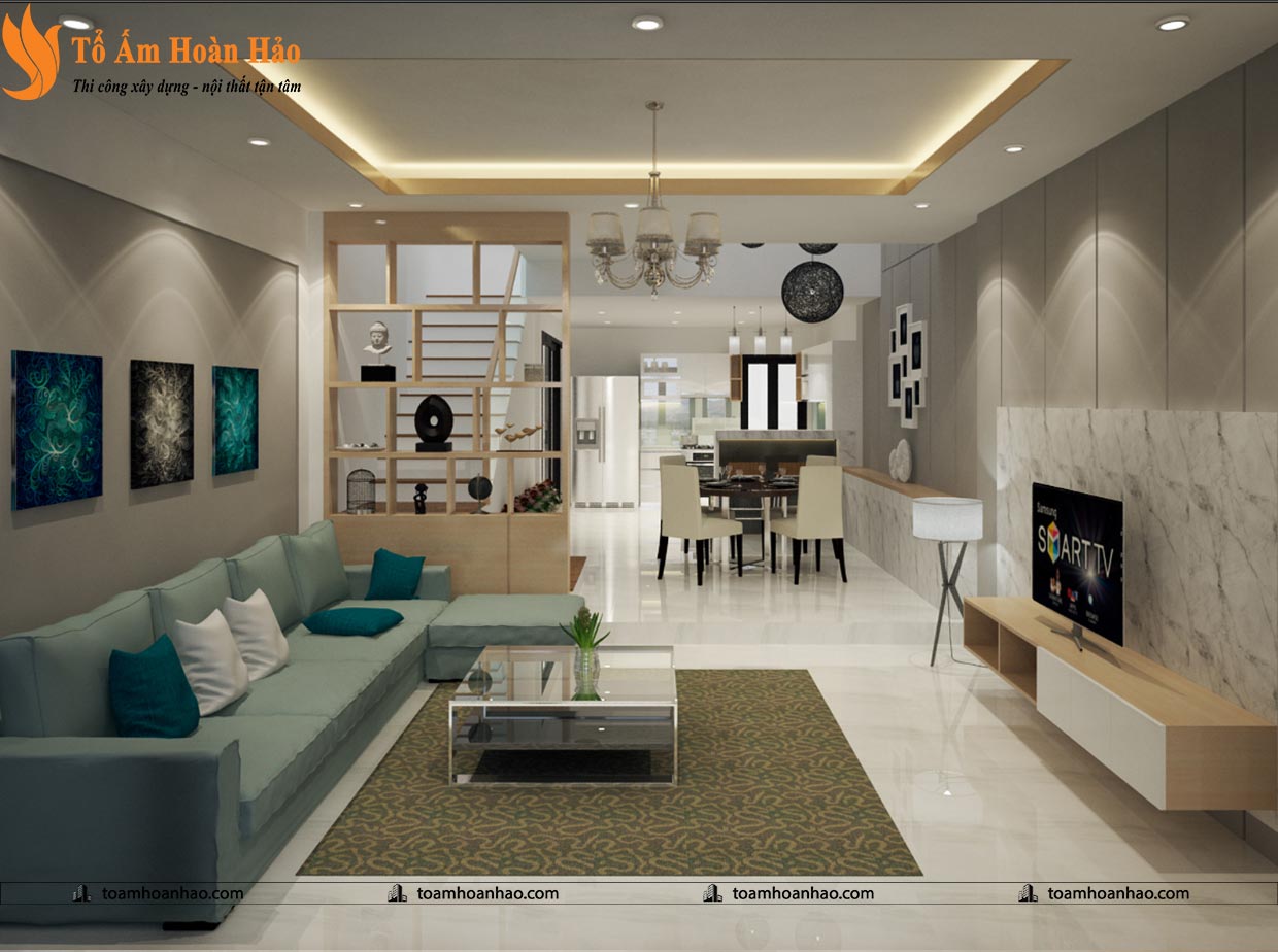 THIẾT KẾ NHÀ PHỐ 3 TẦNG - TP. HỒ CHÍ MINH VỚI DIỆN TÍCH 5mX12m ẤN TƯỢNG VỚI ĐƯỜNG CONG QUYẾN RŨ 6 thiết kế nhà phố