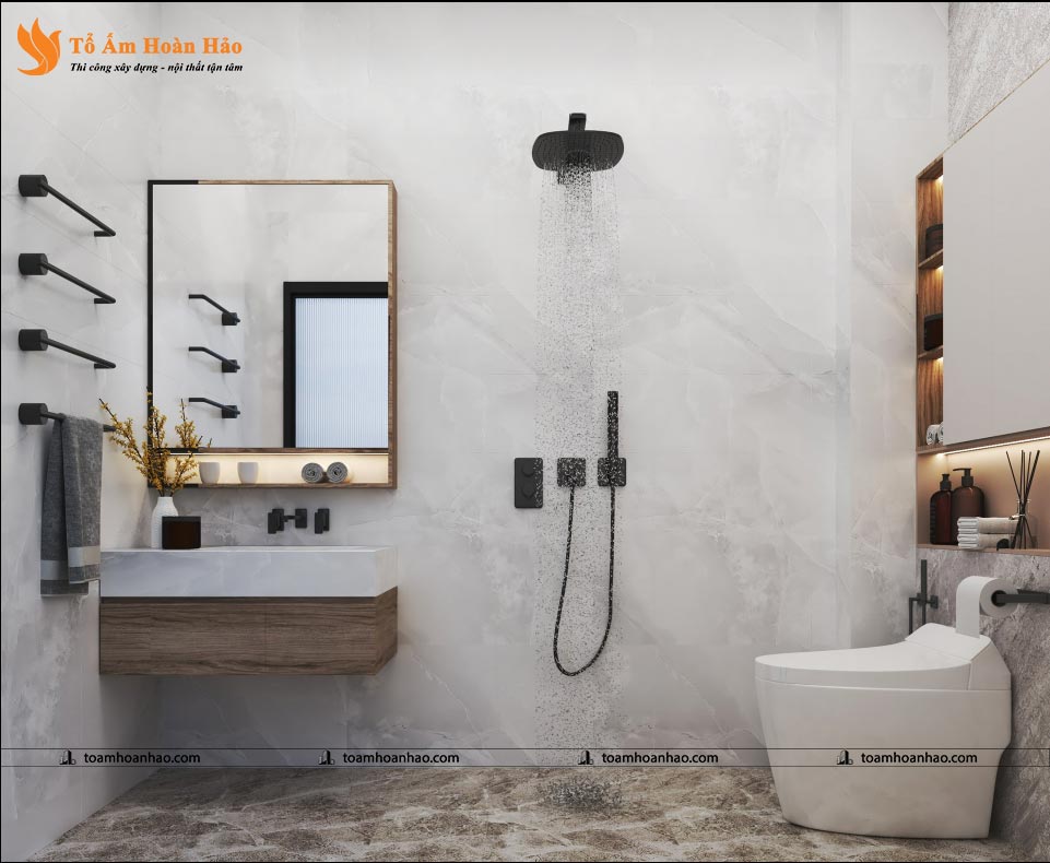 5 KINH NGHIỆM THIẾT KẾ NỘI THẤT PHÒNG TẮM 12 thiết kế nội thất