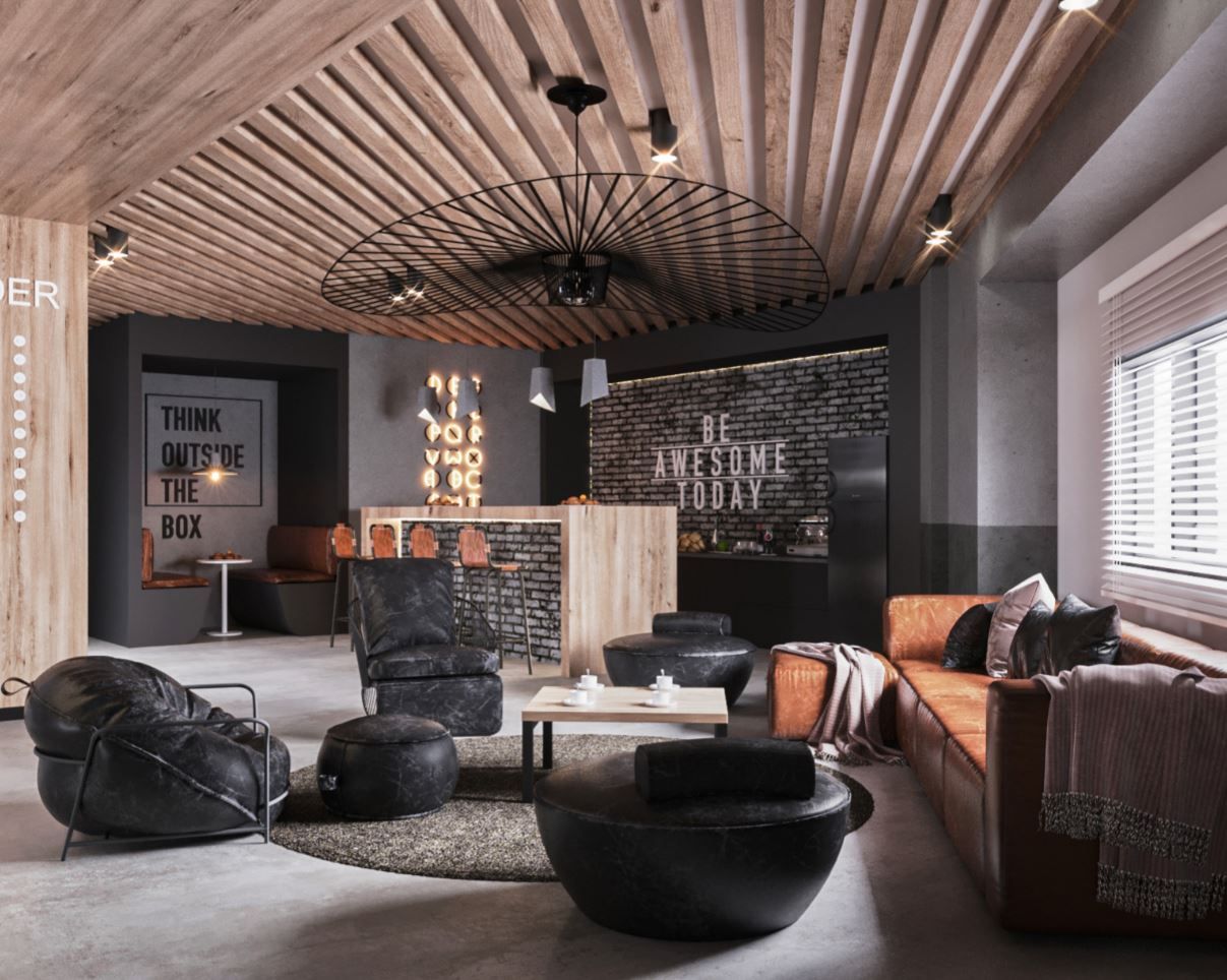 Tổ Ấm Hoàn Hảo với nhiều năm kinh nghiệm thiết kế nội thất văn phòng, cùng với đội ngũ kiến trúc sư đầy kinh nghiệm đã tạo dựng nên một thông gian tiện nghi, đầy đủ nhất