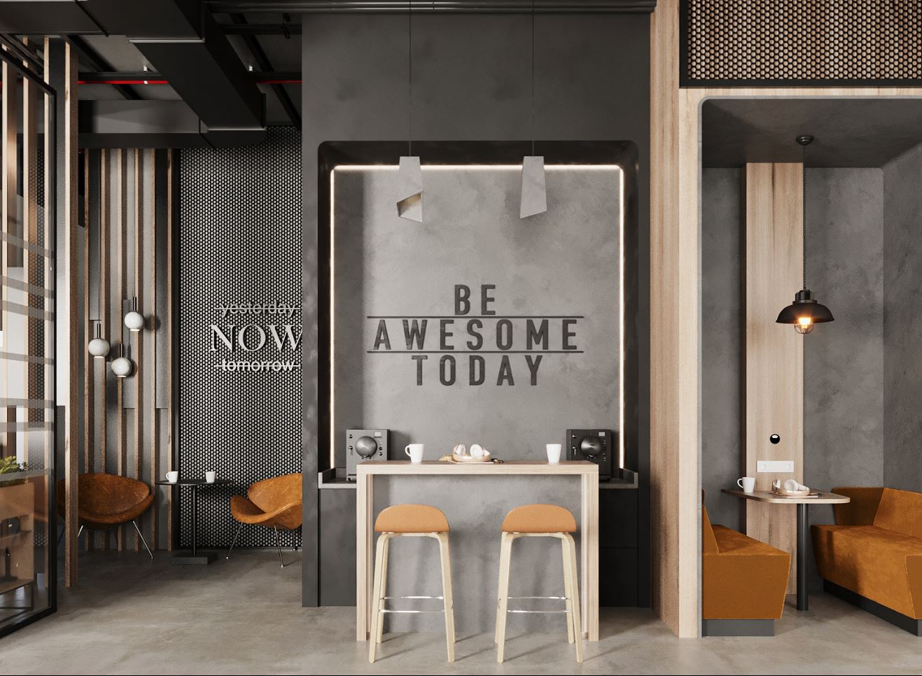 THIẾT KẾ NỘI THẤT VĂN PHÒNG ĐẸP 120M2 TẠI THÀNH PHỐ HÀ NỘI 6 Tổ Ấm Hoàn Hảo với nhiều năm kinh nghiệm thiết kế nội thất văn phòng, cùng với đội ngũ kiến trúc sư đầy kinh nghiệm đã tạo dựng nên một thông gian tiện nghi, đầy đủ nhất