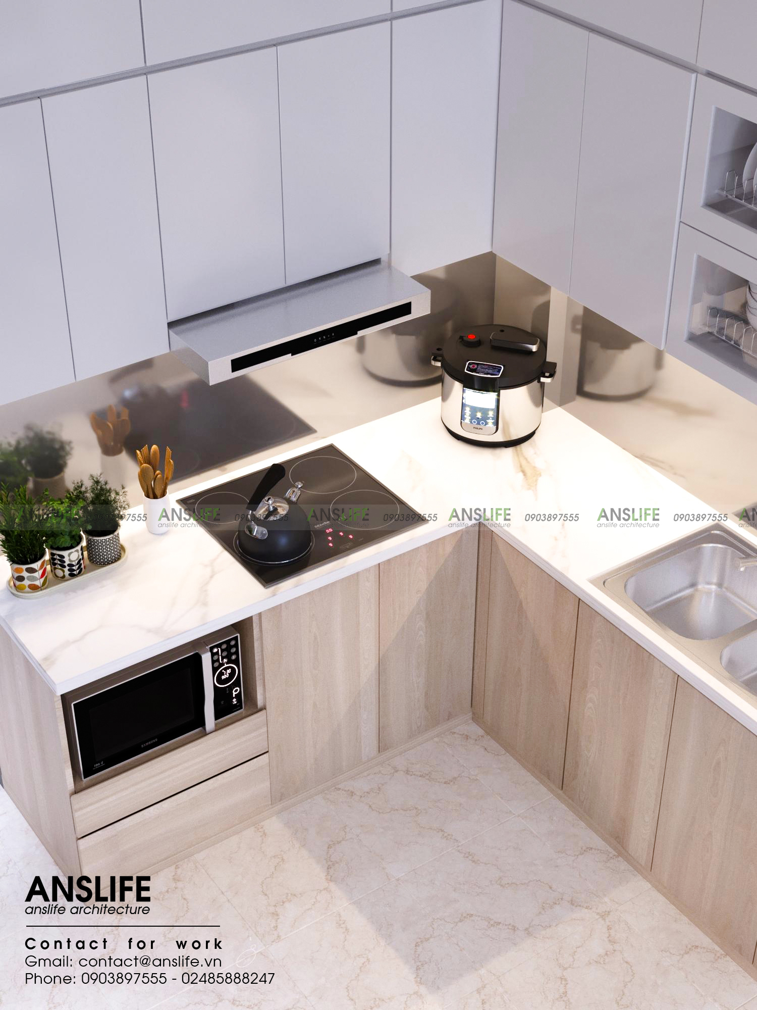 THIẾT KẾ NỘI THẤT CHUNG CƯ VINHOME OCEAN PARK 2 PHÒNG NGỦ, 72M2 - KHÔNG GIAN SỐNG TINH TẾ DÀNH CHO BẠN 7
