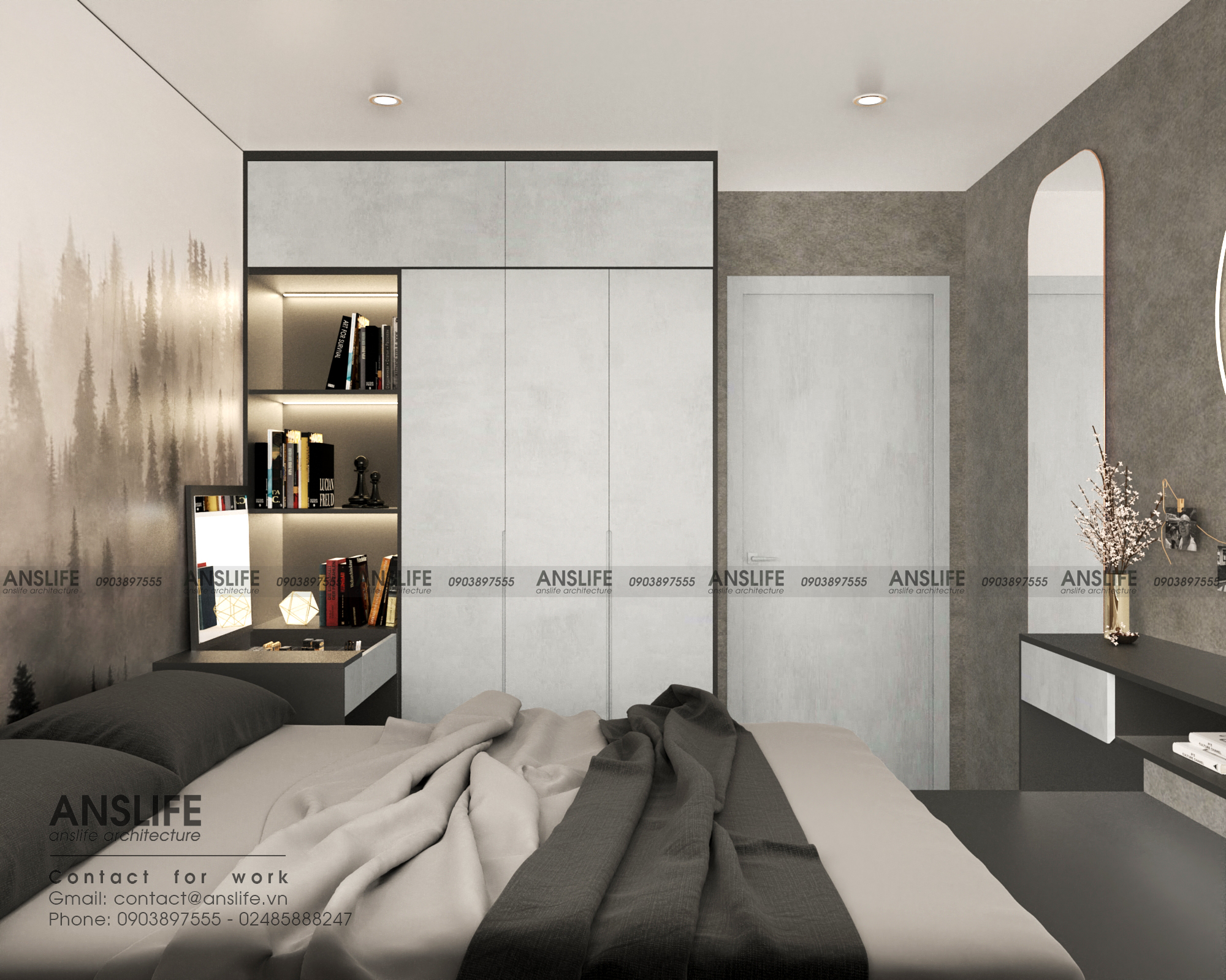 THIẾT KẾ NỘI THẤT CĂN HỘ 72M2 TONE ĐEN - TRUYỀN CẢM HỨNG VỚI KHÔNG GIAN SỐNG CÁ TÍNH, THỜI THƯỢNG 11