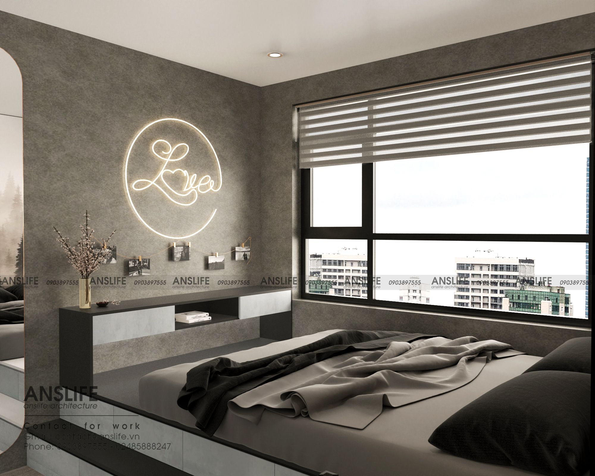 THIẾT KẾ NỘI THẤT CĂN HỘ 72M2 TONE ĐEN - TRUYỀN CẢM HỨNG VỚI KHÔNG GIAN SỐNG CÁ TÍNH, THỜI THƯỢNG 10