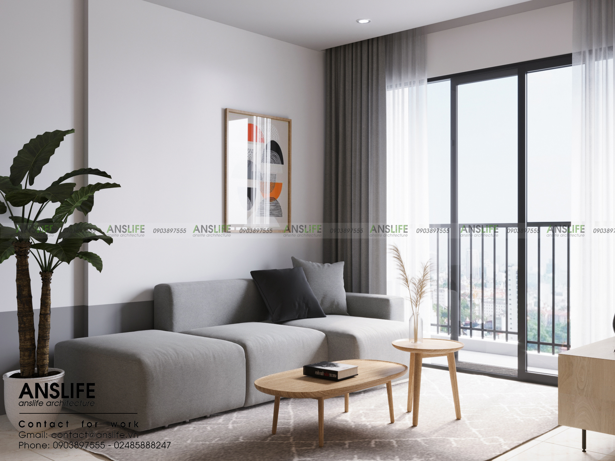 THIẾT KẾ NỘI THẤT CHUNG CƯ VINHOME OCEAN PARK 2 PHÒNG NGỦ, 72M2 - KHÔNG GIAN SỐNG TINH TẾ DÀNH CHO BẠN 4