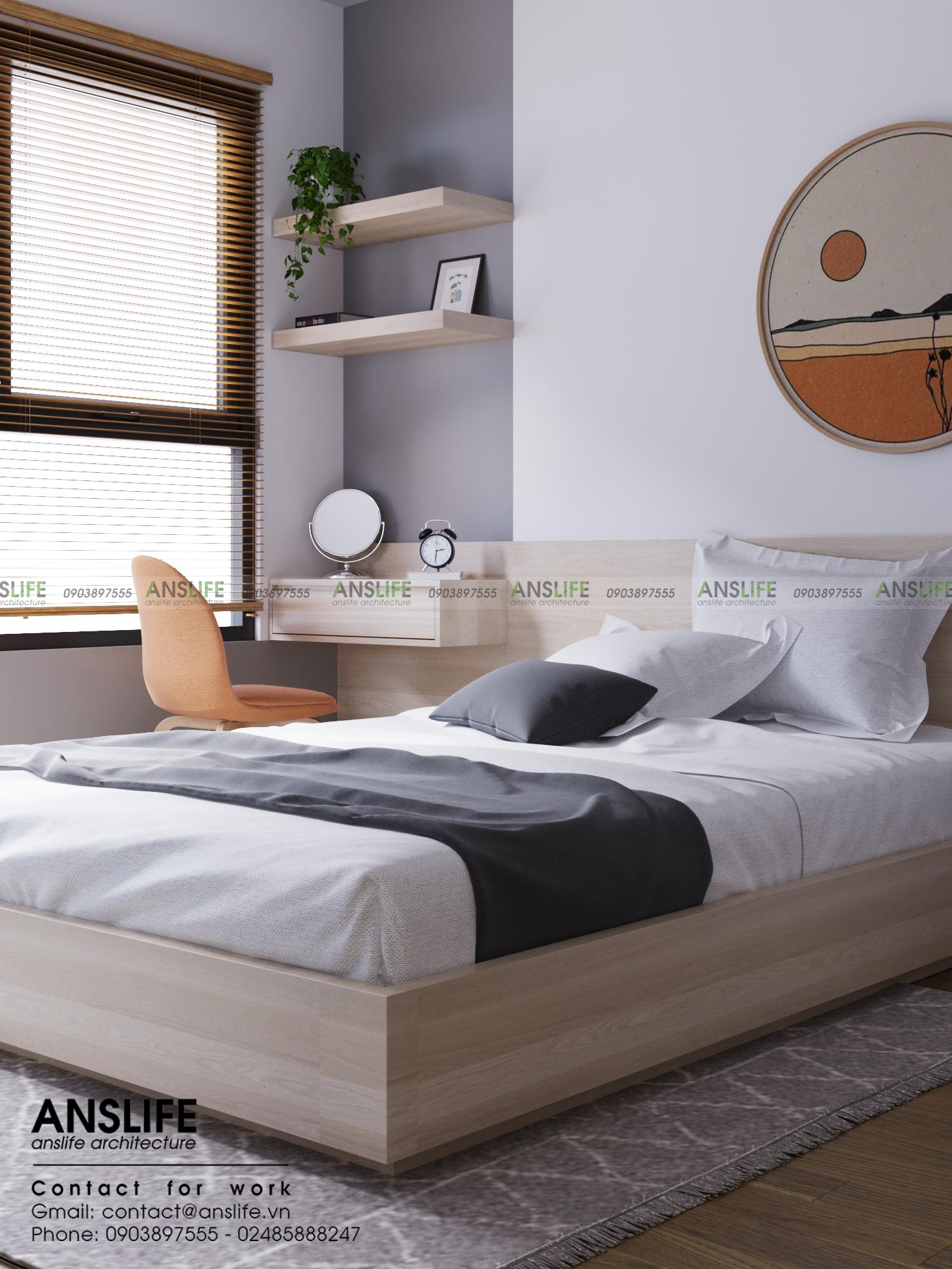 THIẾT KẾ NỘI THẤT CHUNG CƯ VINHOME OCEAN PARK 2 PHÒNG NGỦ, 72M2 - KHÔNG GIAN SỐNG TINH TẾ DÀNH CHO BẠN 10