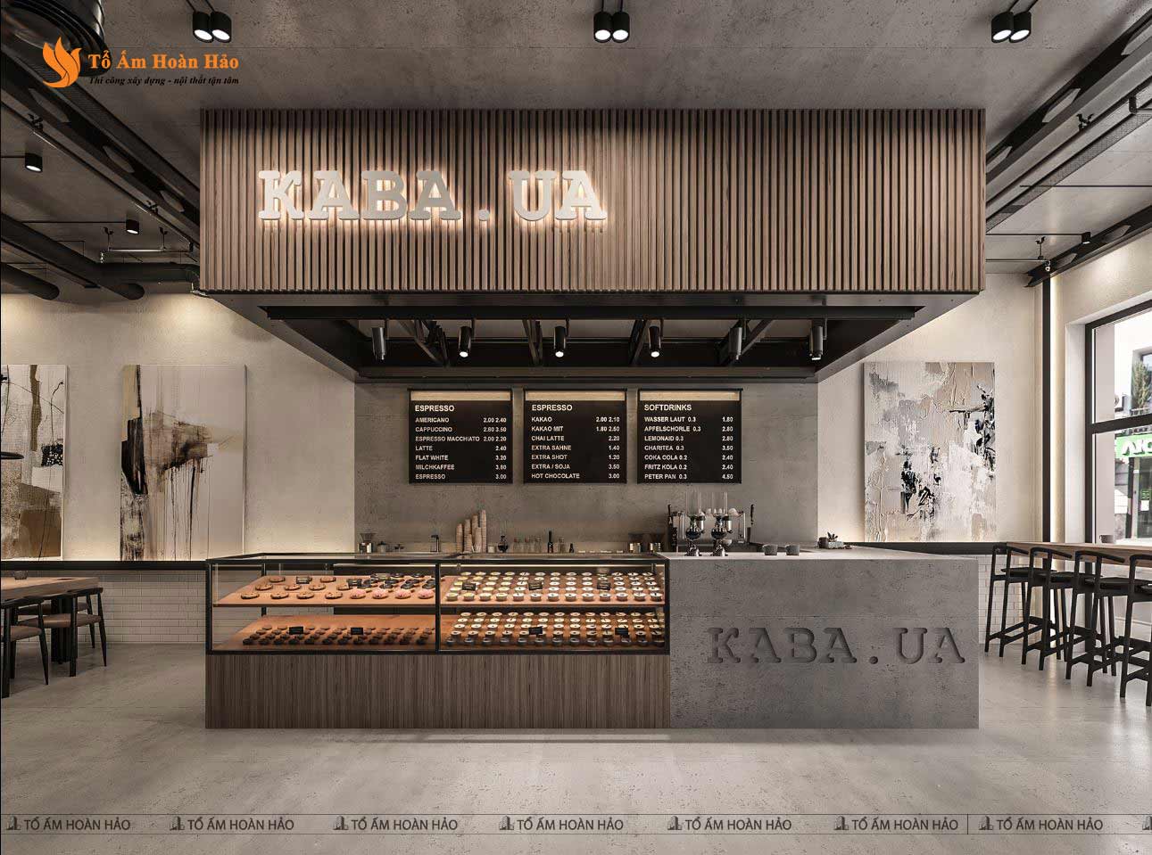 thiết kế quán cà phê