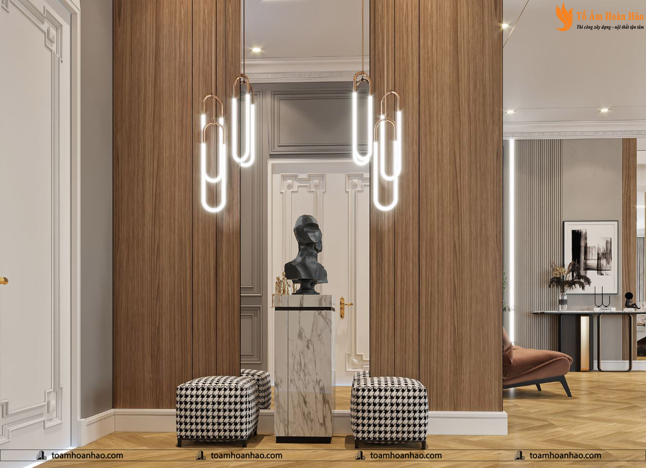 10+ MẪU CẦU THANG ĐẸP MANG PHONG CÁCH LUXURY 22 Mẫu cầu thang đẹp mang phong cách hiện đại