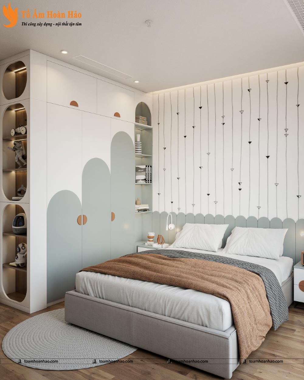 50+ MẪU THIẾT KẾ TỦ QUẦN ÁO BỀN ĐẸP, SANG TRỌNG VÀ CHẤT LƯỢNG 54 thiết kế phòng ngủ