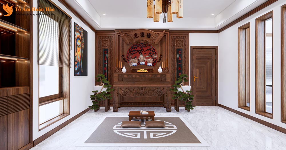 THIẾT KẾ NỘI THẤT GỖ ÓC CHÓ VILLA 1500m2 - HÀ NỘI, SANG TRỌNG VÀ ĐẲNG CẤP 27